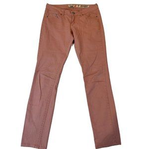Indigo Rein Forever Womens Jeans Skinny Leg Stretch Low Rise Nude Pink Size 9